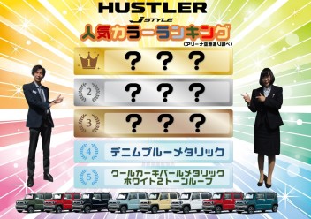 ★☆ハスラーＪＳＴＹＬＥ人気カラーランキング☆★